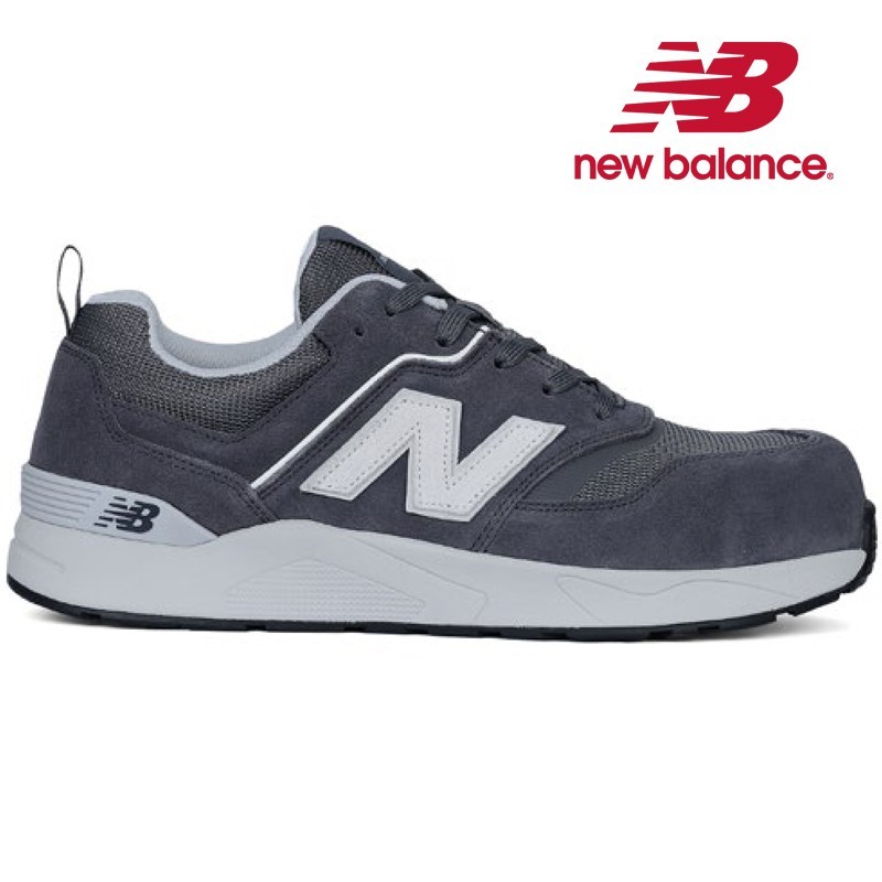 Scarpa Nb Elite Lite Grigio S1p Bassa In Pelle En 20345