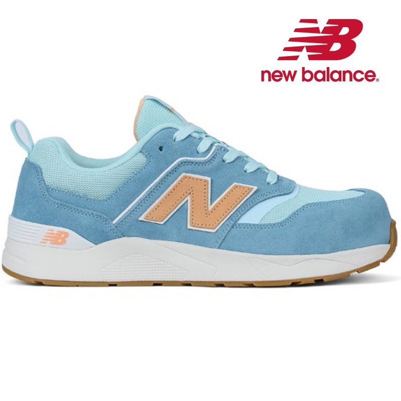 Scarpa Nb Elite Lite Womens Celeste S1p Bassa Da Donna In Pelle En 20345