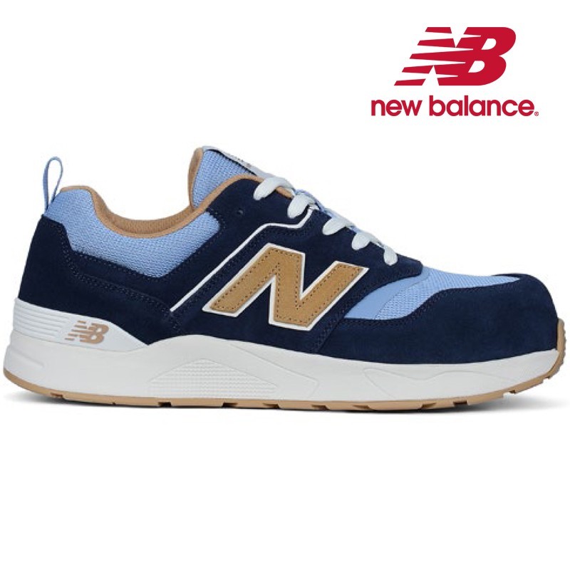 Scarpa Nb Elite Lite Blu S1p Bassa In Pelle En 20345